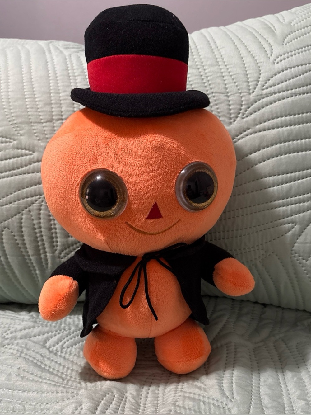 NANCO 13 inch Plush Stuffed Animal Pumpkin Halloween Big Eyes